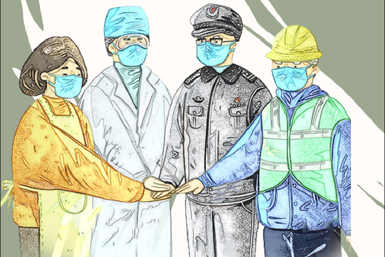 手繪長圖|甘肅戰(zhàn)“疫”故事，“硬核”之下的溫情