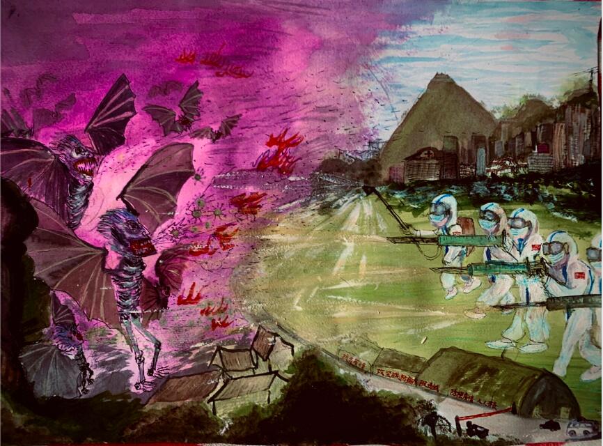 “疫情當(dāng)前，孩子們有‘畫’說”作品展播（四十三）