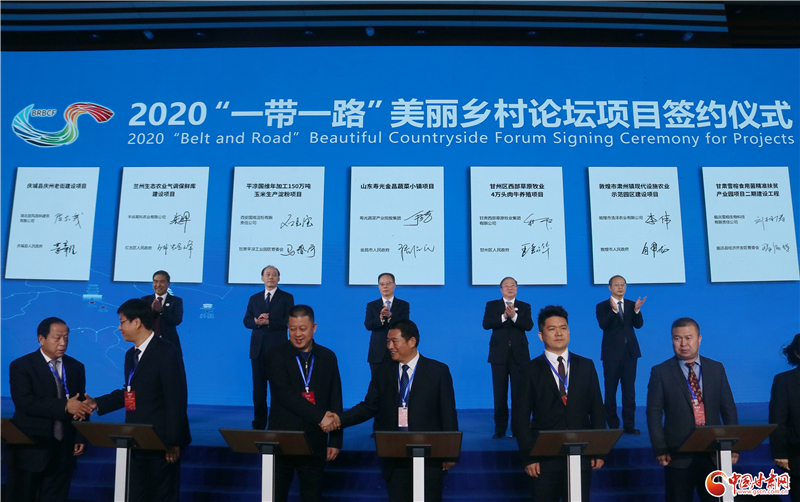 101.63億元！46個項(xiàng)目落戶甘肅 助推鄉(xiāng)村振興（圖）