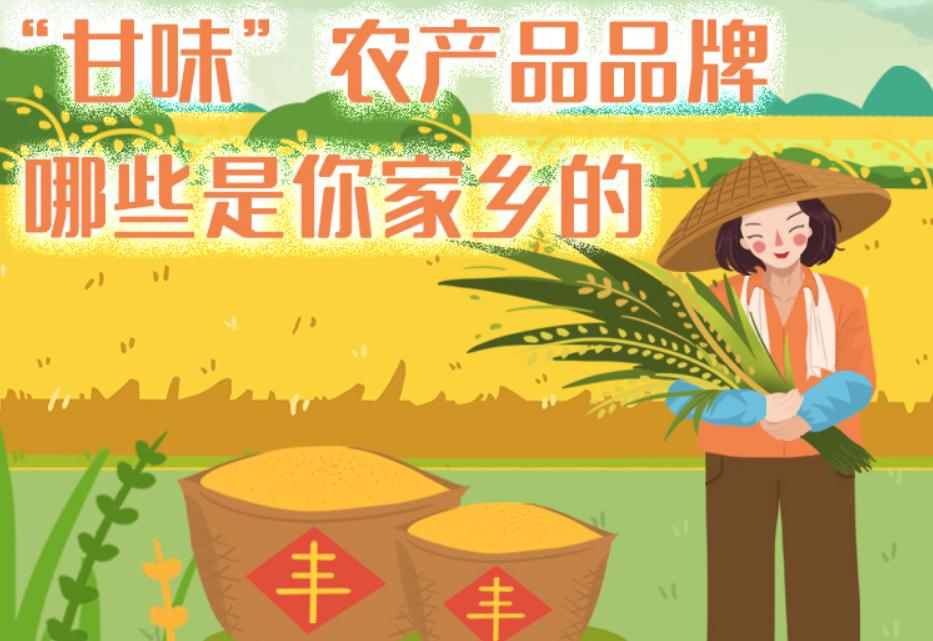 一圖帶你了解“甘味”農(nóng)產(chǎn)品品牌 ，哪些是你家鄉(xiāng)的？