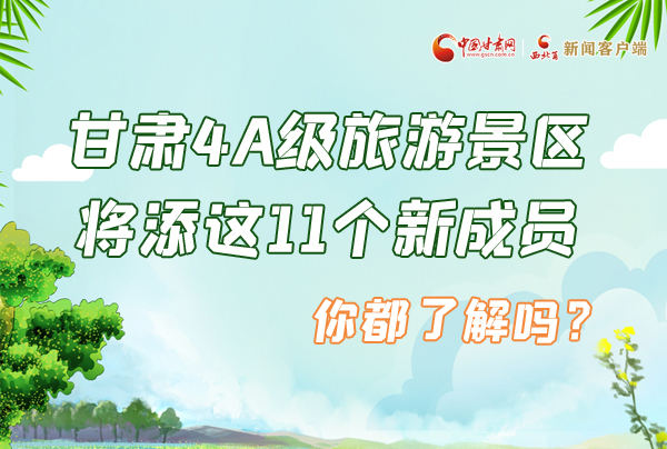 圖解|甘肅4A級旅游景區(qū)將添這11個新成員 你都了解嗎？
