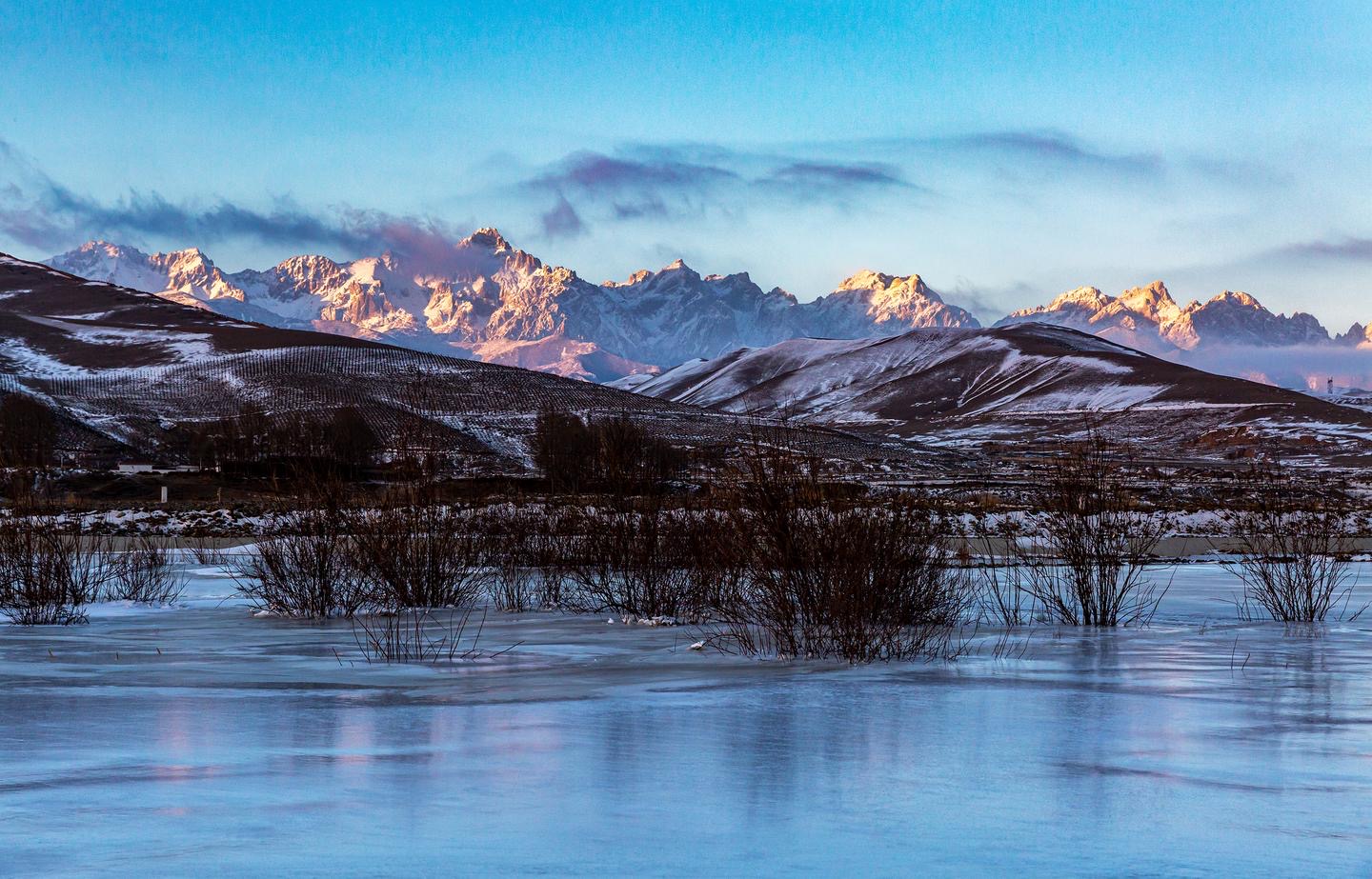 【輪播】武威天祝:祁連山烏鞘嶺段雪后初霽 靜美如畫(huà)_fororder_13
