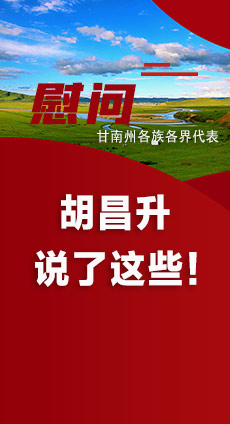  圖解|慰問甘南州各族各界代表 胡昌升說了這些！