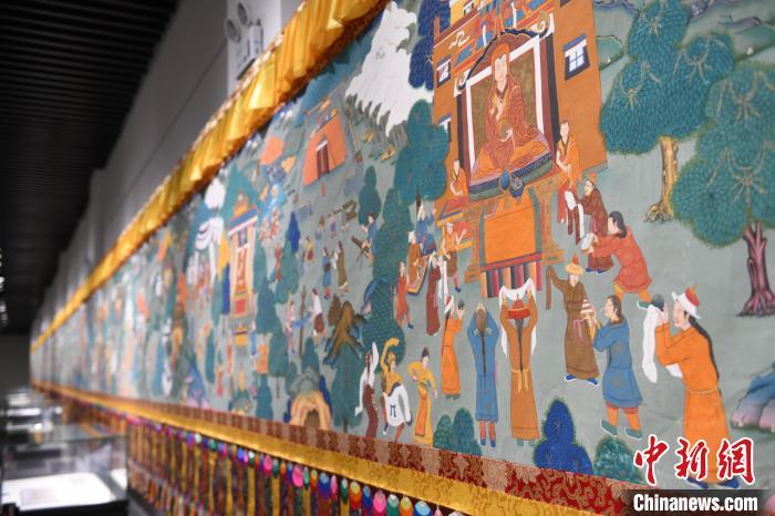 8月20日，“塔影河聲吉祥千年——涼州會盟暨蘭州與武威文物聯(lián)展”在蘭州市博物館開展。戴文昌 攝