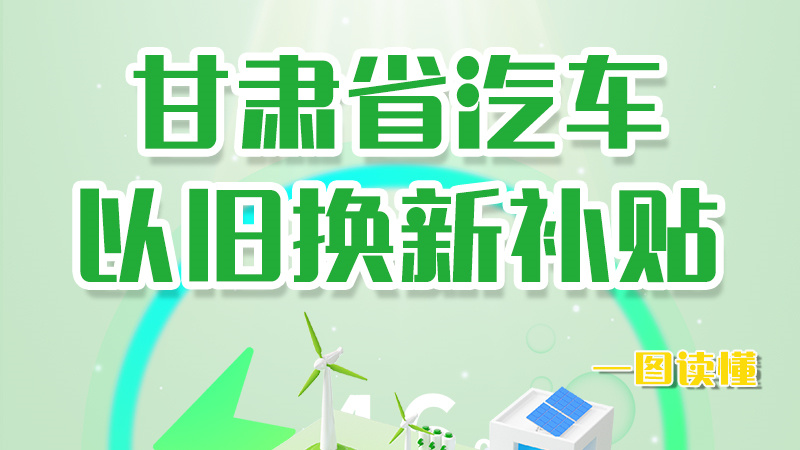 海報|重大利好！甘肅省汽車以舊換新補貼來了