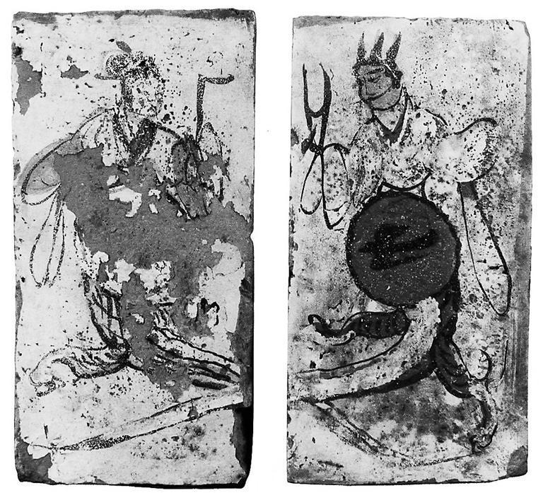 高臺(tái)縣博物館藏魏晉墓出土的女媧、伏羲畫像磚