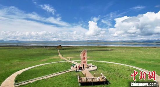 2024年6月，甘肅甘南州碌曲縣尕海湖。(資料圖)高瑩 攝