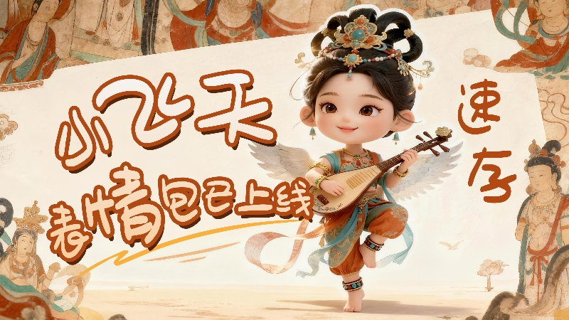 【何以中國(guó)·壁畫里的中國(guó)】小飛天表情包已上線，速存！