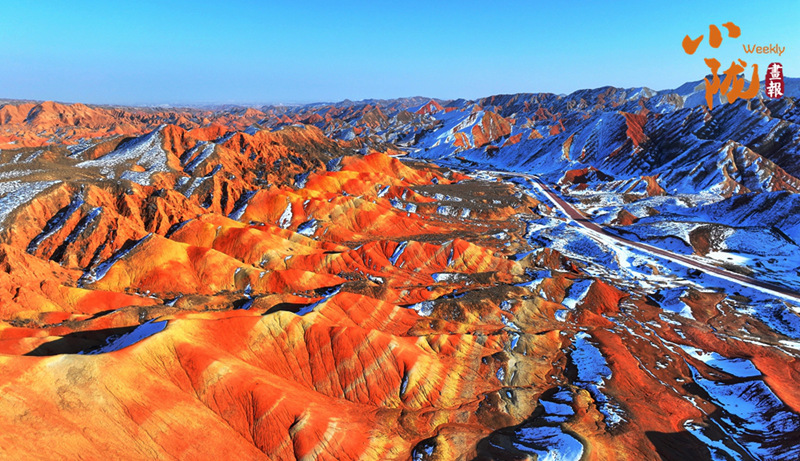 【小隴畫報·471期】臨澤：春雪落丹霞 似水墨天境